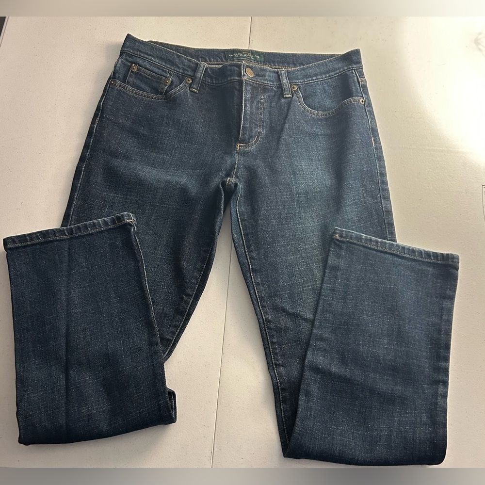 Lauren Ralph Lauren Modern Straight Leg Dark Wash Jeans